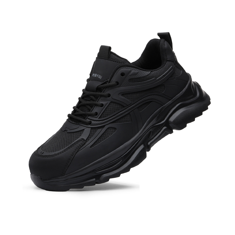 10KV Insulated Safety Shoes, Lightweight Soft Anti Smash Anti Puncture Breathable Microfiber Steel Wire Fabric Electrician Work Shoes