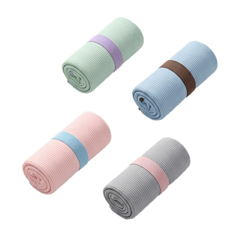 Towel – Elastic Strap Ultra-Fine Fiber Cloud-Soft Fine Dense Edge-Locking Snap Button Towel