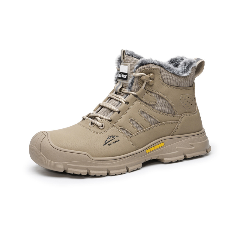 10kV Insulated Winter Safety Boots, Fleece Lined High Top Anti Smash Anti Puncture Work Boots, Anti Slip Snow Work Shoes for Electricians