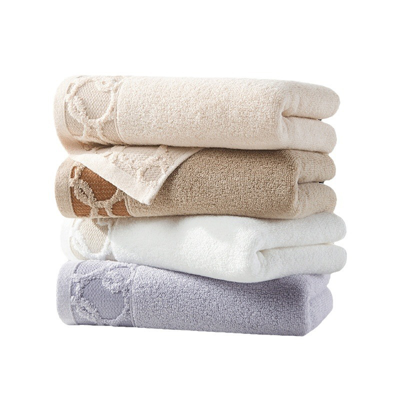 Towel – Fine Shed-Free Combed Cotton Dense Terry Loops Edge-Locking Cotton-Like Soft Light Towel