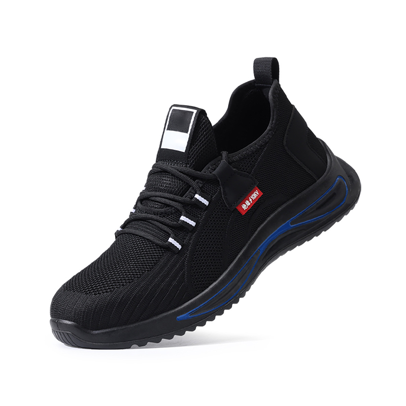 10kV Insulated Breathable Safety Shoes, Flyknit Microfiber Upper Anti Slip Wear Resistant Solid Sole Work Shoes for Electricians