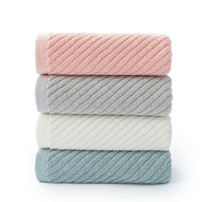 Towel – Soft Fluffy Quick-Drying Pure Cotton Smooth Stitching Wash-Resistant Tall Terry Loops Towel