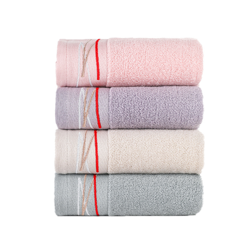 Towel – Tightly Woven Fine Terry Loops Edge-Locking Eco-Friendly Printing Dyeing Vibrant Color Towel