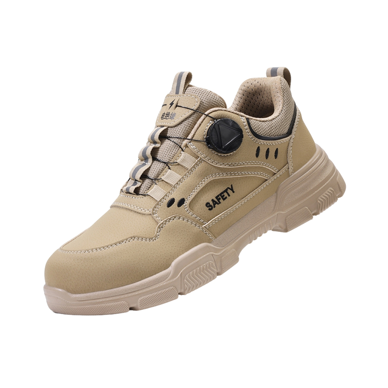 10kV Insulated Safety Shoes, Rotary Knob Lacing Anti Smash Anti Puncture Work Shoes, Waterproof Microfiber Steel Wire Fabric Dual Density Solid Sole