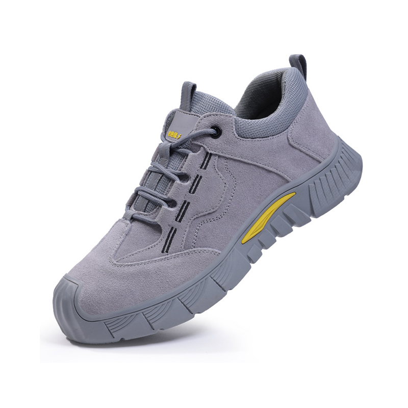 10KV Insulated Safety Shoes, Burn Resistant Suede Leather Anti Smash Anti Puncture Wear Resistant Anti Slip Solid Outsole Electrician Work Shoes